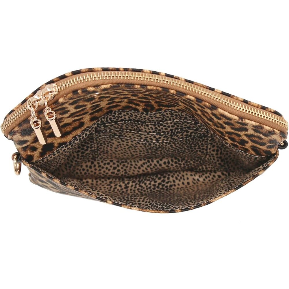 Stylish Leopard Print Handbag With Multiple Pocke… - image 6